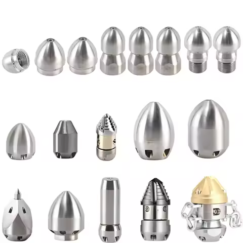 1/2 1/4 3/8 M22 Inch Pressure Washer Sewer Jetter Nozzle Pipe Cleaning Tool Stainless Steel Nozzle H