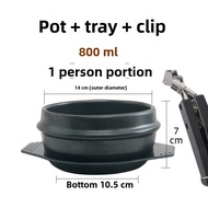 Korean Style Small Size Stone Pot for Stew Rice And Soup Gas Stove Home Use Commercial Use Clay Mate