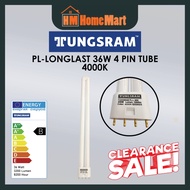 TUNGSRAM 36W PLL TUBE 4 PIN (2G11) COLOUR 4000K(COOL WHITE) / 6500K(DAYLIGHT) / 4 PIN PLL HOLDER