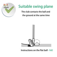 pengtao13 Golf Flat Ball Swing Practice Golf Balls Portable Flat Golf Balls Lightweight Golf Trainin