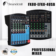 Soundcraft FX8U/EFX8-4USB professional mixer, 8-channel mixer, built-in Bluetooth audio USB mixer