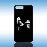 Case iphone 7 Plus - Casing hp iphone 7 Plus ( BLCK) Silicone hp iphone 7 Plus - Softcase Glass - Pr