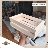 Dutch Teak Wood Crate Box Multipurpose Box