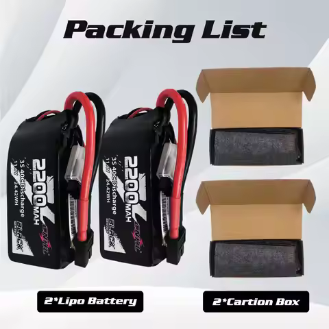 2pcs CNHL 3S Lipo Battery 40C 2200 mAh 11.1 V Short with Deans T XT60 Plug for RC Car Drone Aircraft