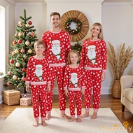 Xmas Family Matchable Santa Print Holiday Pjs for Dad, Mom & Kids