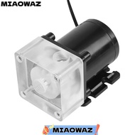 MIAOWAZ CPU Water Pump, G1/4 Thread 12V DC Water Cooling Pump, Durable Noiseless 500L/H Compact PC W