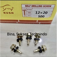 12x20 self drilling rufing screw 3/4 bolt roof zinc canopy canopy 3/4"