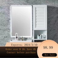 superior productsBathroom Mirror Cabinet Mirror Belt Storage Rack Side Cabinet Cosmetic Mirror Toilet Simple Modern Side
