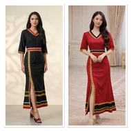 Dress Bidayuh moden sarawak borneo ready stock