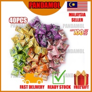 [READY STOCK] PANDAMOL LOT 100 SOUR PLUS 40pcs Mixed Fruit Masam Sour Gula Masa Kanak-Kanak Halal