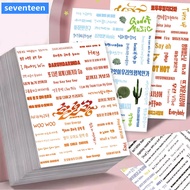 8 seventeen Lyrics Cut Film Stickers Korean Simple Handbook Packing diy Handmade Decorative Stickers