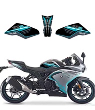 COD✅ 1 Set For Loncin Voge 300R 300RR Motorcycle Protector Anti Slip Tank Pad Tank Side Traction Sti
