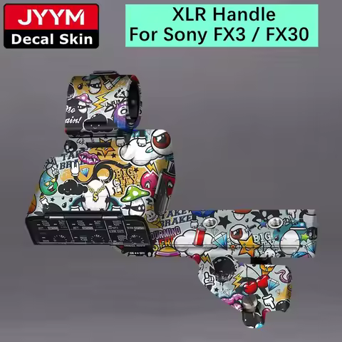 XLR Handle Sticker For Sony FX3 FX30 Camera Hanlde Body Decal Skin Vinyl Wrap Protective Film Coat I