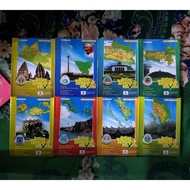 ORIGINAL ONE PACKAGE OF THEMATIC ATLAS MAP BOOKS 34 PROVINCE CONTENTS 34 BOOKS SULAWESI SUMATERA KAL
