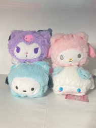 Sanrio Happycat Happy Cat Pochacco PC狗 Cinnamoroll 玉桂狗 大耳狗 My Melody Kuromi 2022年 日本版 趴趴 招財貓 公仔