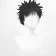 Halloween🎊 HOKAGE NINJA Uchiha Obito Cosplay Wig Synthetic Short Straight Wig Anime Coser Heat Resis