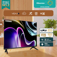 [PACKING KAYU] Hisense TV 43 inch - 43E4H NEW Vidaa U5 system - Smart TV FHD - Bezelless Design - Do