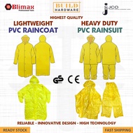 JCO/Blimax Heavy Duty/Lightweight PVC Raincoat/Rainsuit 2403/2435/BRC-815 Free Size 重型/轻型套装雨衣裙/雨衣+裤 