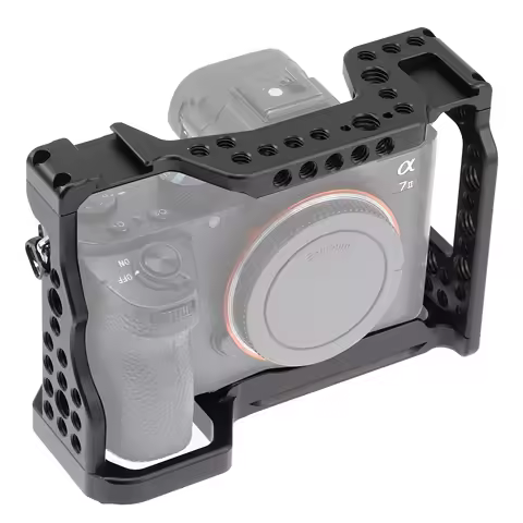Camera Cage for Sony A9 A7RIII A7III A7M3 Cameras Aluminum Alloy Camera Rabbit Cage with Cold Shoe M
