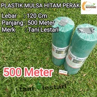 PROMO- PLASTIK MULSA HITAM PERAK 500 METER MTR TANI LESTARI - OneStore