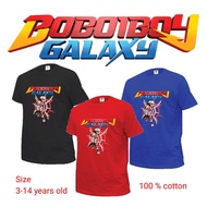 Kids tshirt Boboiboy Galaxy SUPRA 100% Cotton