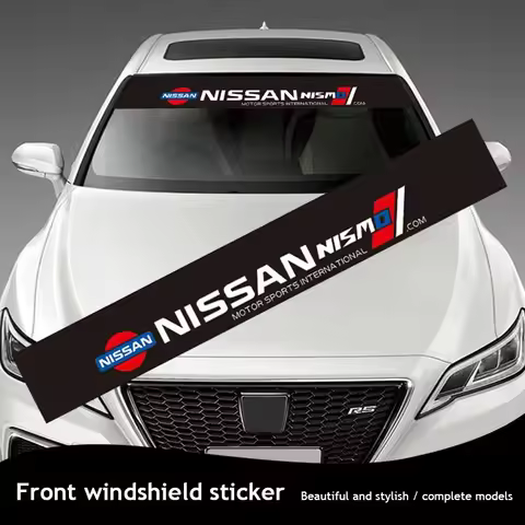 Car Front Rear Windshield Decoration Sticker For Nissan GTR NISMO Qashqai Patrol X-trail Tiida Navar