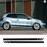 Pelekat Sisi Kereta untuk Pengubahsuaian Pelekat Gaya Perlumbaan Volkswagen Polo 6R 6C 9N2 9J GTI