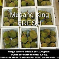 durian musang king fresh utuh Asli Malaysia / Musangking fresh utuh terlaris