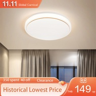 โคมไฟห้องนอน LEDโคมไฟแขวนเพดาน โคมไฟมินิมอล ไฟled ไฟติดห้อง led ถูกๆ Circular ceiling lamp ไฟเพดานบ้