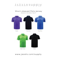 Adult Plain Polo Short-sleeved Microfiber Jersey T-shirt Purple Navy Blue Green Black - Baju Jersi Polo Kosong Dewasa