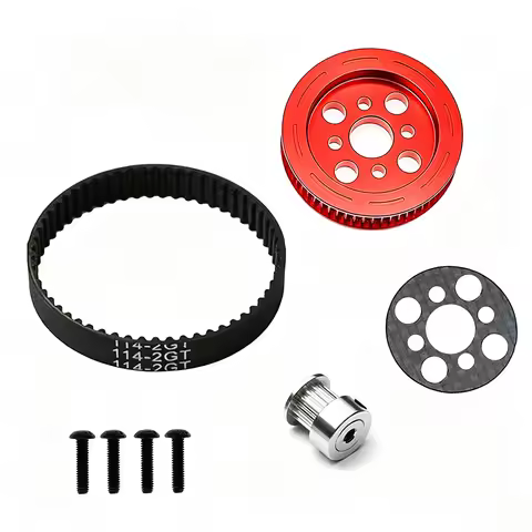 Upgraded Belt Drive Transmission Modification Kit, 1/10 RC Drift Car Upgrade Parts For YOKOMO YD2 El