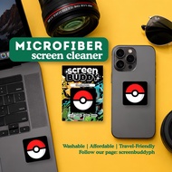 Screen Buddy | Pokemon | Microfiber Screen Cleaner Patch | Mobile, iPad, Nitendo switch & etc.