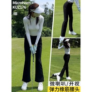 PGM Golf Women's Pants Flared Trousers Women's Ball Pants Summer Women's Clothing Mid-Waist Pants Cl
