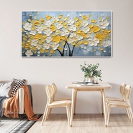 Aesthetic flower painting original 3D embossed textureDesign handmade art painting