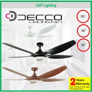 [Installation Promo] Decco Melbourne 48" / 62" 5 Blades DC Ceiling Fan with Dimmable LED and Remote