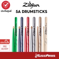 Zildjian 5A ไม้กลอง Drumsticks Music Arms