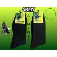(Wholesale package) Plain Black Army Socks/ TNI Army Socks