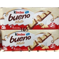 Chocolate ♩Kinder Bueno White Chocolate (T2 Bar X 8 Pek) 344g Milk and Hazelnuts.♖