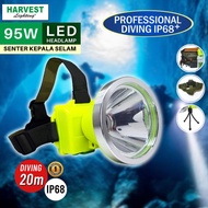 95WLAMP PROFESSIONAL DIVING IP68 HARVEST LED SENTER KEPALA SELAM