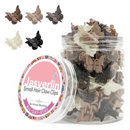 Matte Butterfly Hair Clips for Girls, 90s Cute Mini Claw Clips for Kids, Small Tiny Y2k Rave Hair St