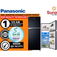 (Free Delivery Kedah,Penang &amp; Perlis)Panasonic 395L 2 Door ECONAVI Inverter 2 Door Refrigerator Peti Ais NR-TL381BPKM