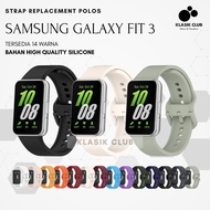 (GoodSeller) Samsung Galaxy Fit 3 Silicone Strap Replacement Strap Samsung Fit 3 Plain Colorful