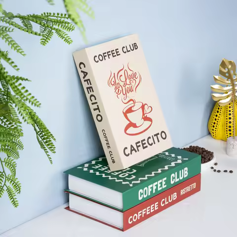 Luxury Fashion Fake Books Decor Coffee Club Aperol Coffee Table Decoration Storage Box Bookshelf Bed