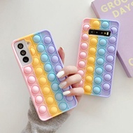 pop it⊕☸Samsung ultra mobile phone case rainbow decompression rodent control pioneer p silicone no s