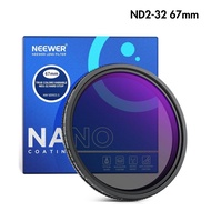 NEEWER ND2-32 VND Filter 58mm ฟิลเตอร์กล้อง DSLR/Mirrorless ฟิลเตอร์ลดแสง ปรับระดับได้ 1-5 สต็อป