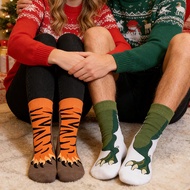 Funny Mid-calf Socks Leopard/tiger/eagle/bear Socks For New Year's Party Fashion Socks Funny Socks B