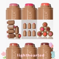 LIGHTHEARTED Pocket Powder Blusher Stick, Natural Makeup Moisturizing Rhode Blush Stick, Portable Wa