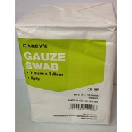 Carey's Gauze Swab 7.5cm x 7.5cm 8ply - 100pcs