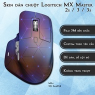 Logitech MX Master 2s / 3 / 3s mouse Skin 3D model 3dls034 | 3m Anti-slip Film Sticker