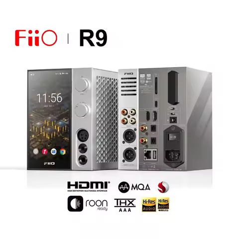 FiiO R9 Android Media streamer Network Player Full Decoder USB DAC AMP dual ES9038PRO chips MQA DSD5